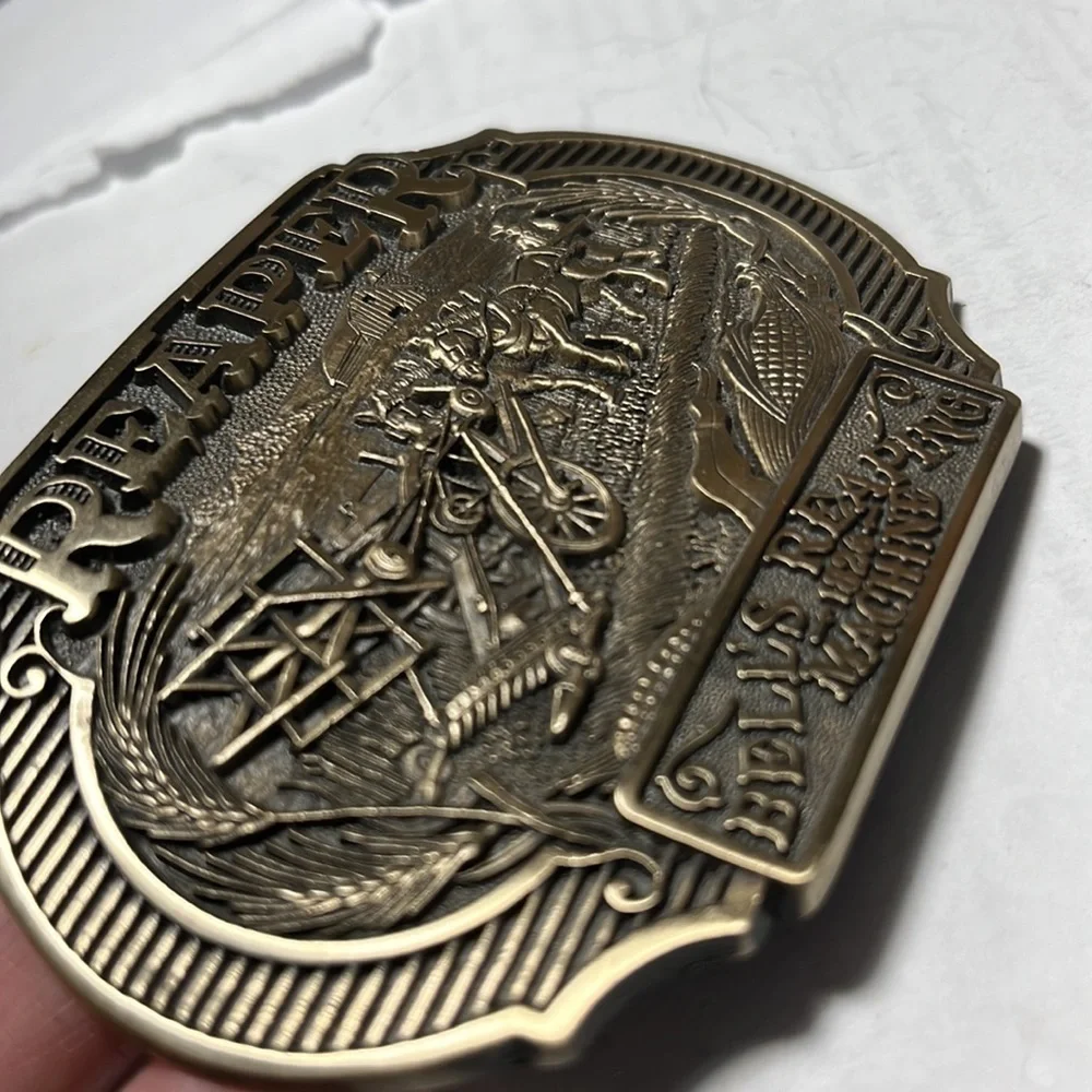 Belt Buckle solid brass First edition Harvesting